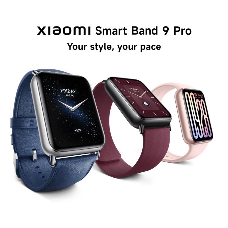 Original Xiaomi Smart Band 9 Pro Global 1.74 inch AMOLED Screen 5ATM Waterproof Smart Watch, Support Blood Oxygen / Heart Rate Monitor, Smart Band 9 Pro Global Pink, Smart Band 9 Pro Global Silver