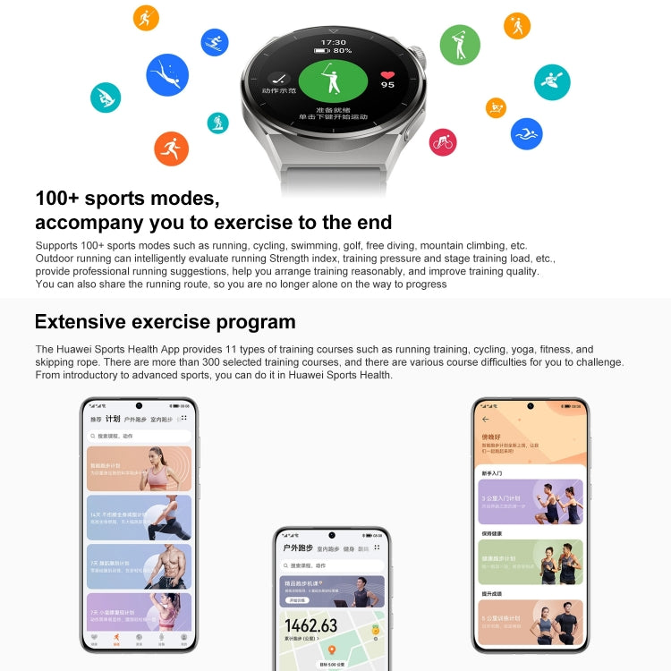 HUAWEI WATCH GT 3 Pro Titanium Smart Watch 46mm Genuine Leather Wristband