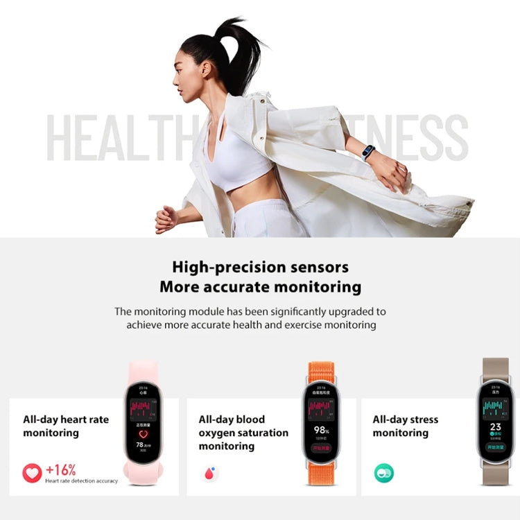 Original Xiaomi Mi Band 9 1.62 inch AMOLED Screen 5ATM Waterproof Smart Watch, Support Blood Oxygen / Heart Rate Monitor, Smart Band 9 Black