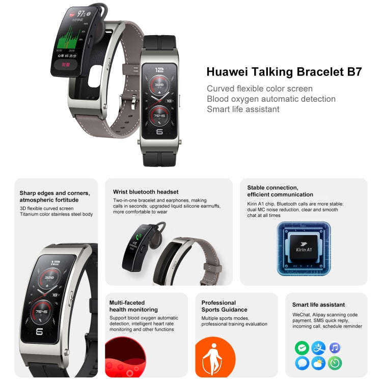 Original Huawei TalkBand B7 Smart Bracelet