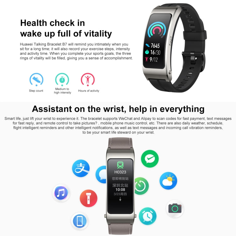 Original Huawei TalkBand B7 Smart Bracelet