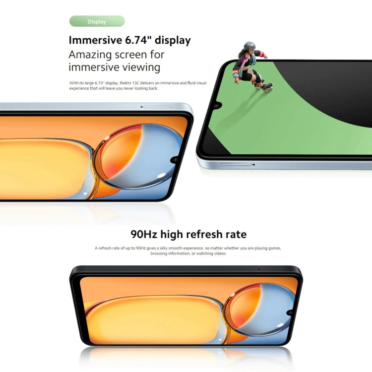 Xiaomi Redmi 13C 5G,  6.74 inch MIUI 14 MediaTek Dimensity 6100+ Octa Core 2.2GHz, NFC, Network: 5G, Not Support Google Play, 4GB+128GB, 6GB+128GB, 8GB+256GB