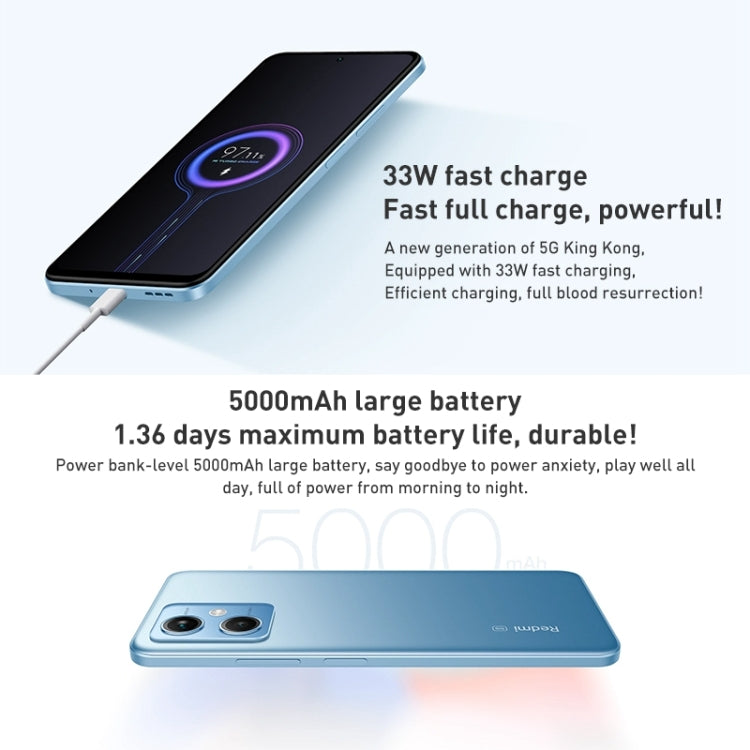 Xiaomi Redmi Note 12 5G, 48MP Camera, 6GB+128GB