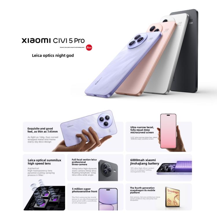 Xiaomi Civi 5 Pro, 12GB+512GB