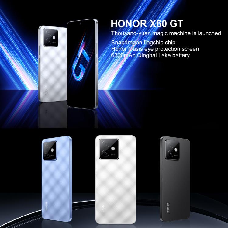 Honor X60 GT, 16GB+512GB, In-screen Fingerprint, 6.7 inch MagicOS 9.0 Android 15.0 Snapdragon 8+ Gen 1 Octa Core, Network: 5G, OTG, NFC, 16GB+512GB