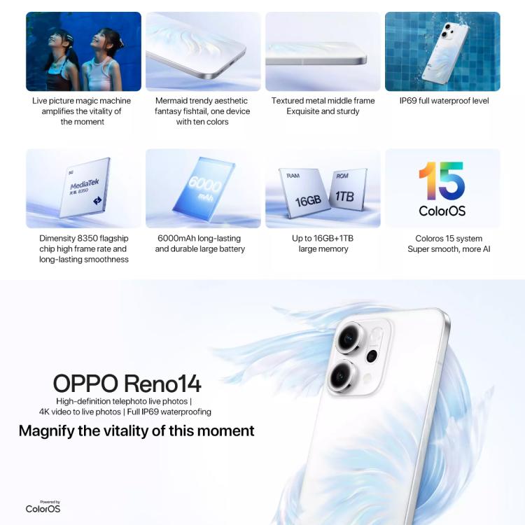 OPPO Reno14 AI Phone, 12GB+512GB