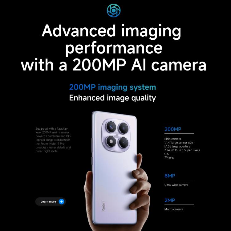 Xiaomi Redmi Note 14 Pro 4G Global, 12GB+256GB