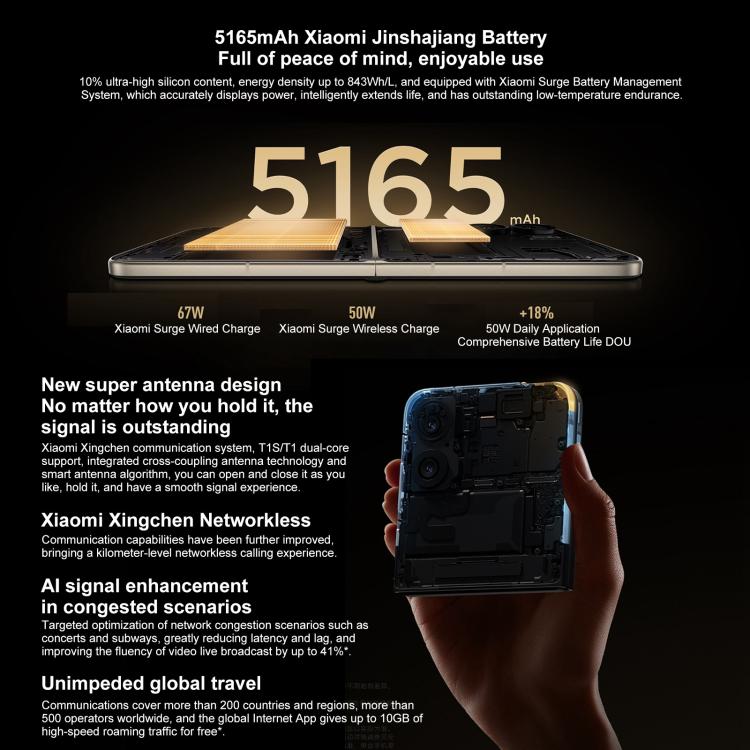 Xiaomi MIX Flip 2, 12GB+256GB