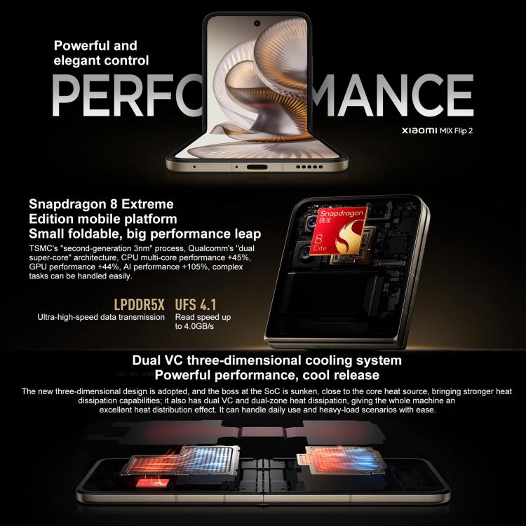 Xiaomi MIX Flip 2, 12GB+512GB