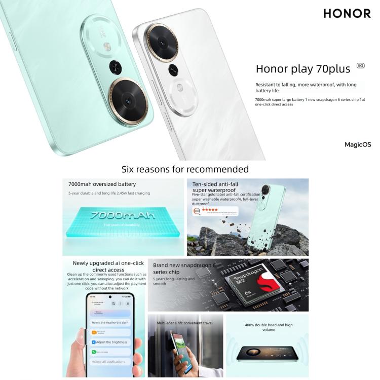 Honor Play 70 Plus, 12GB+512GB