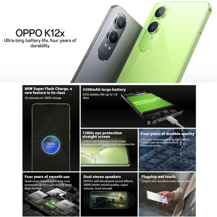 OPPO K12x 5G, 12GB+256GB