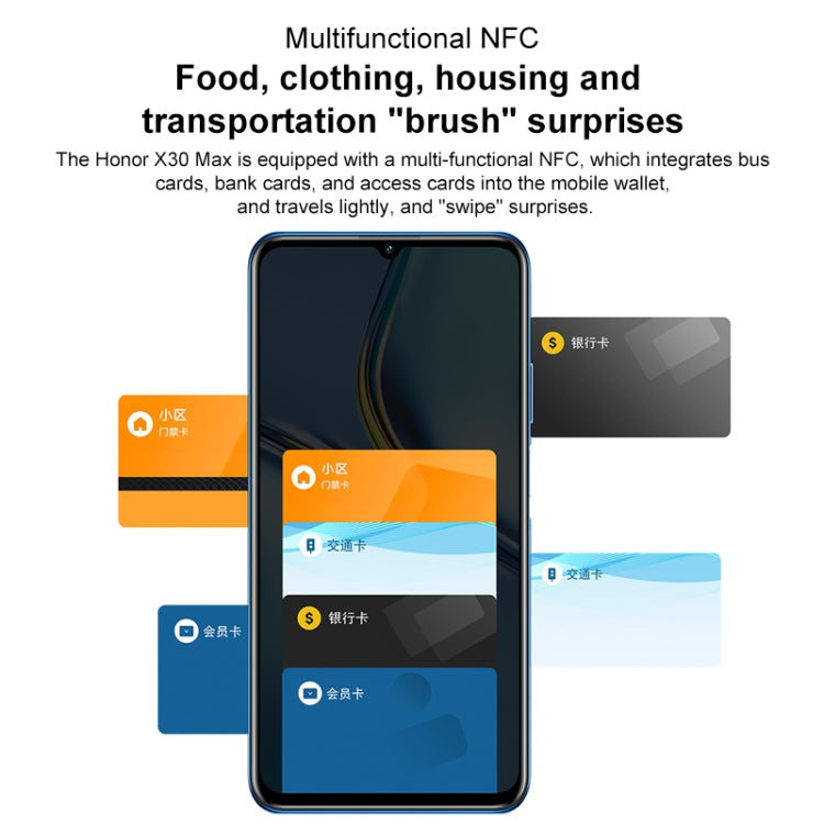 Honor X30 Max 5G KKG-AN70, 64MP Cameras, 8GB+128GB, China Version