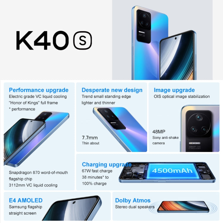 Xiaomi Redmi K40S 5G, 48MP Camera, 12GB+256GB